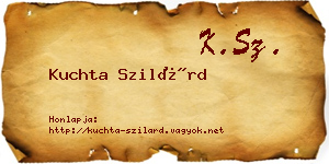 Kuchta Szilárd névjegykártya