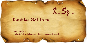 Kuchta Szilárd névjegykártya